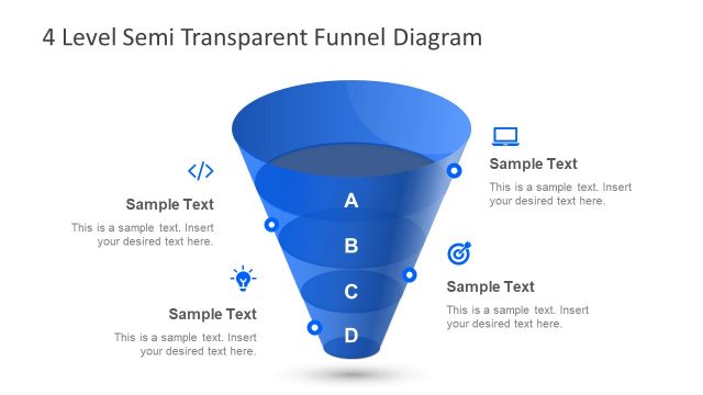 Editable Semi Transparent Funnel Presentation