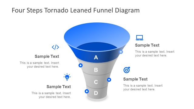 Tornado Lean Funnel Diagram PPT