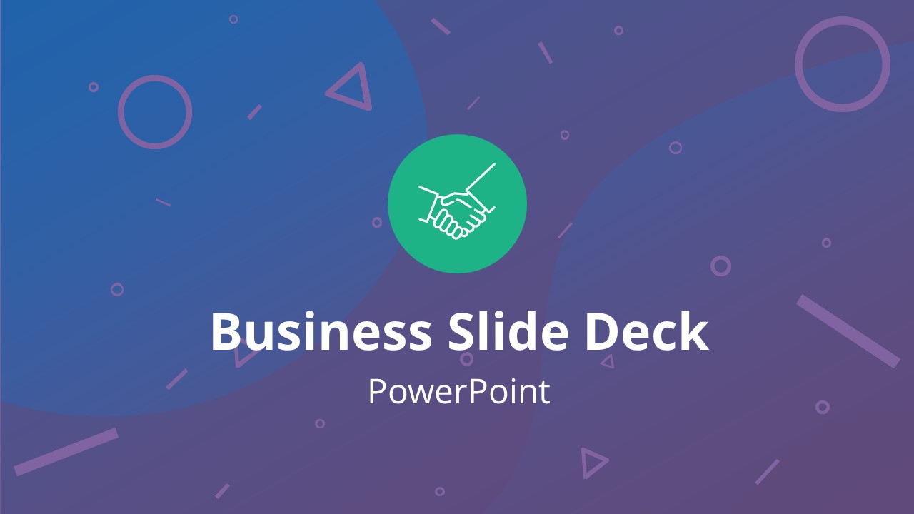 Professional Business Slide Deck PowerPoint Template & Slides