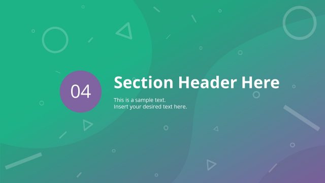 Separator of Business Slide Desk PPT