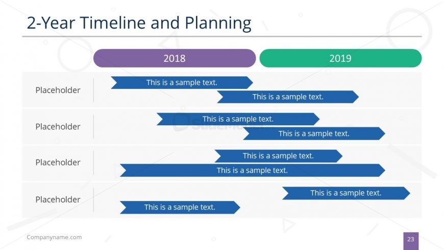 Gantt Chart Year Planner