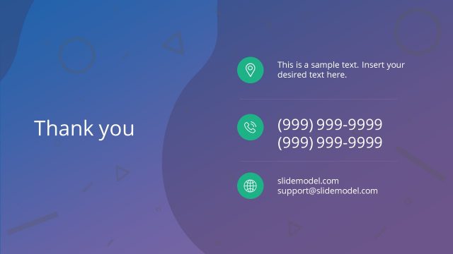 Thank You Slide of Business Presentation