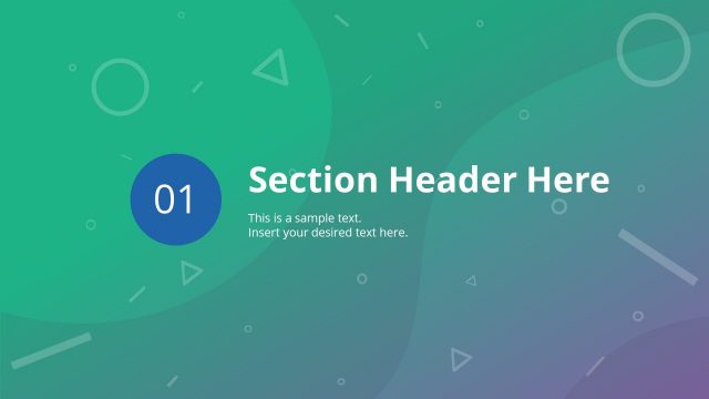 Separator Slide of Business Template