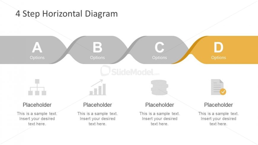 Paper Twist Design of Horizontal Diagram 