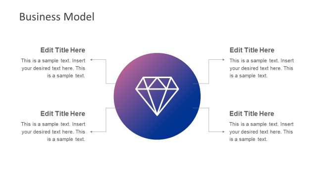 4 Step PowerPoint Diamond Diagram