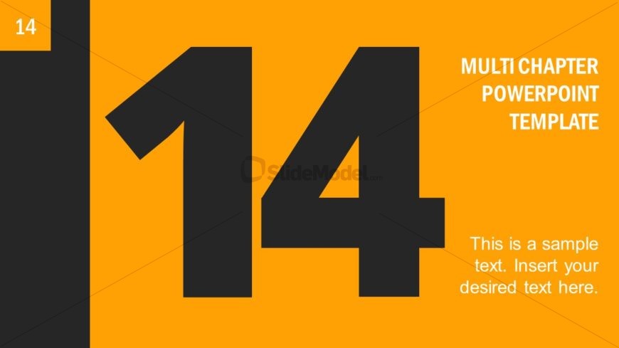 Number 14 Presentation Divider Template