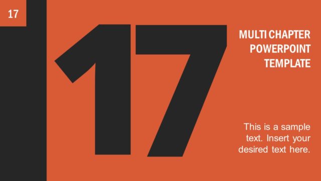 Multi Chapter Divider Page 17 PowerPoint
