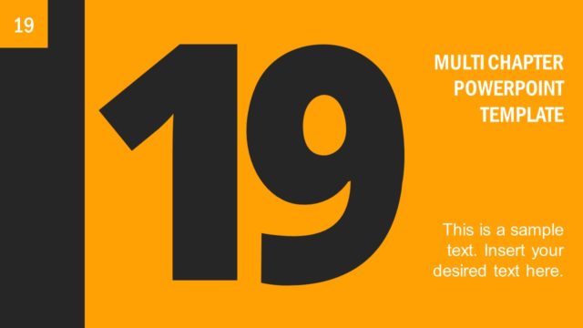 Multi Chapter Divider Page 19 PowerPoint