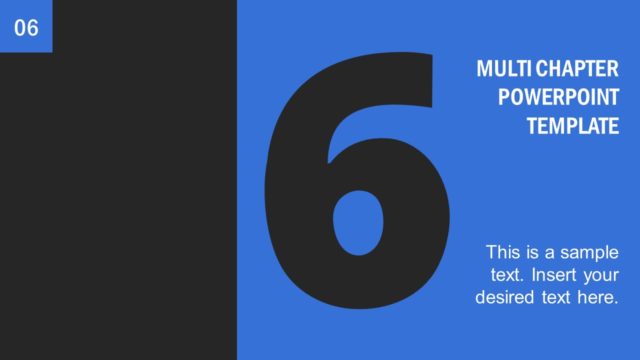 Multi Chapter Divider Page 6 PowerPoint