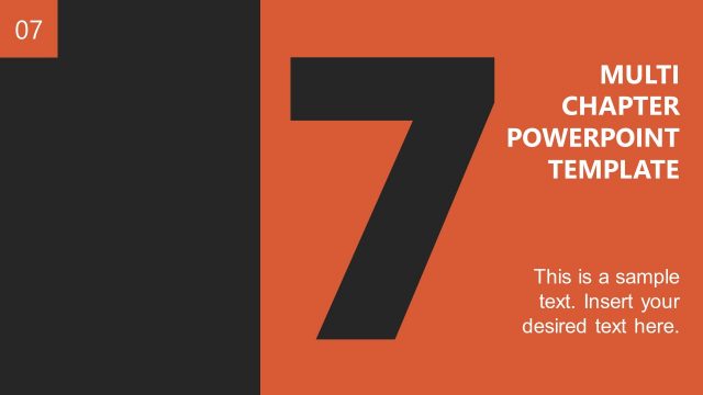 Presentation of Chapter Dividers