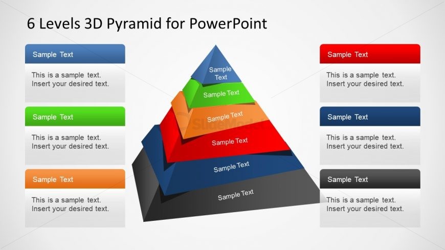 Stacked Pyramid 3d Powerpoint Slidemodel 4364