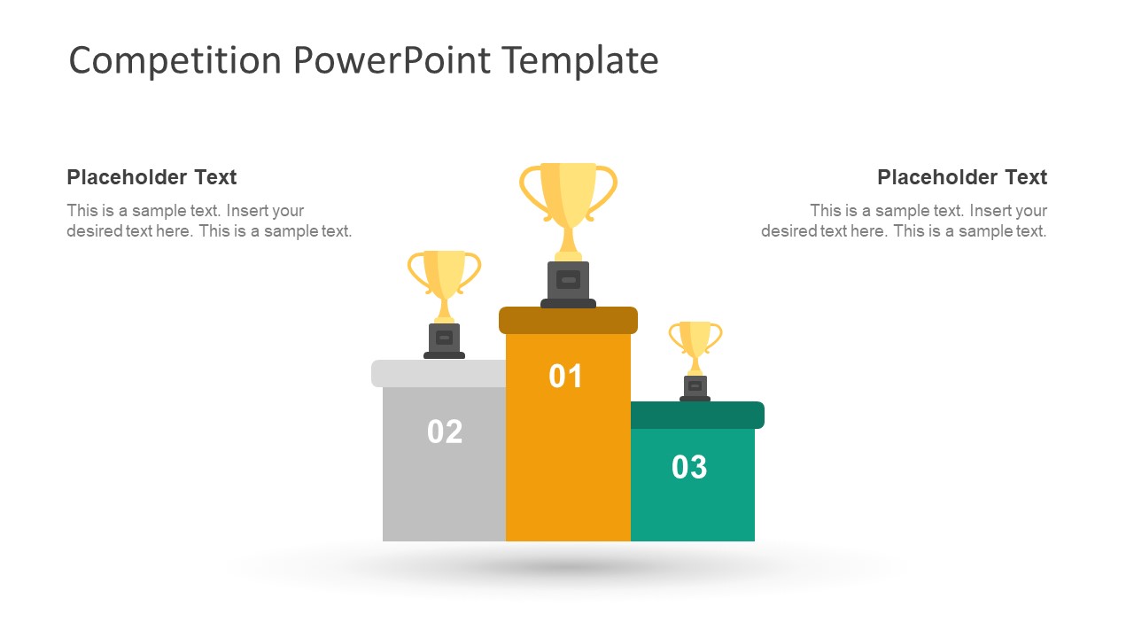 Editable 3 Bars Ppt Podium Slidemodel