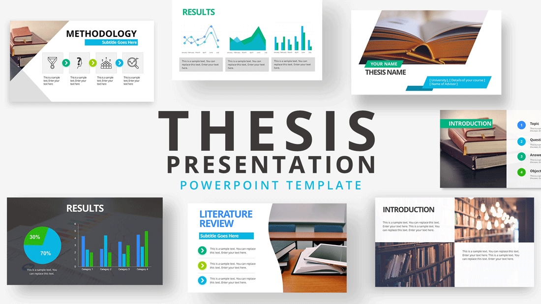 Thesis Presentation PowerPoint Template SlideModel