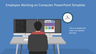 Two Screens Employee Working Template