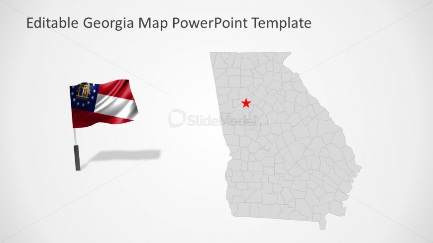 State Map of Georgia Counties