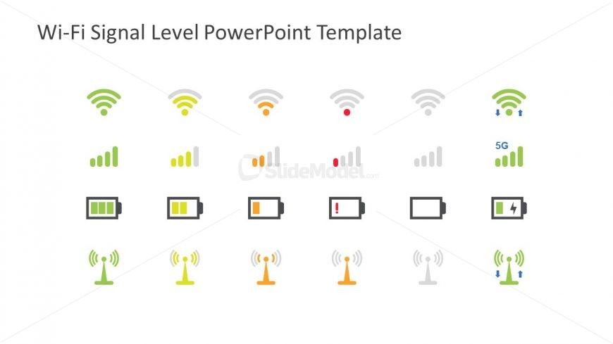 Wifi and Network Signals Icons