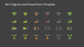 Battery WIFI and Network Signals Slide