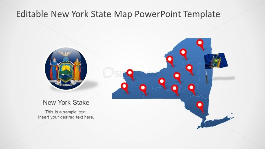 Editable Map Template Design