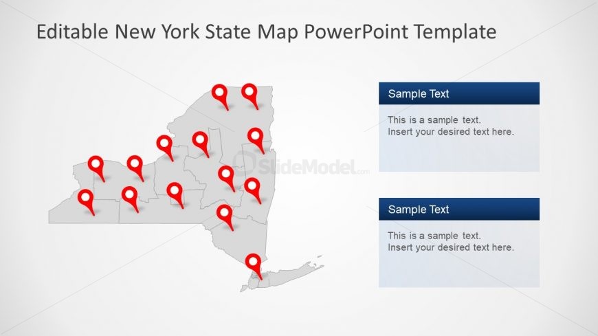 Template with Location Pin Markers