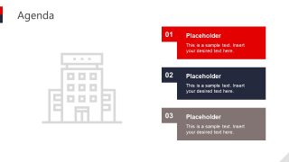 Agenda 3 Bullet Points Layout