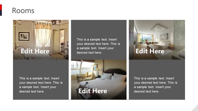 Creative Layout for Room Options PPT