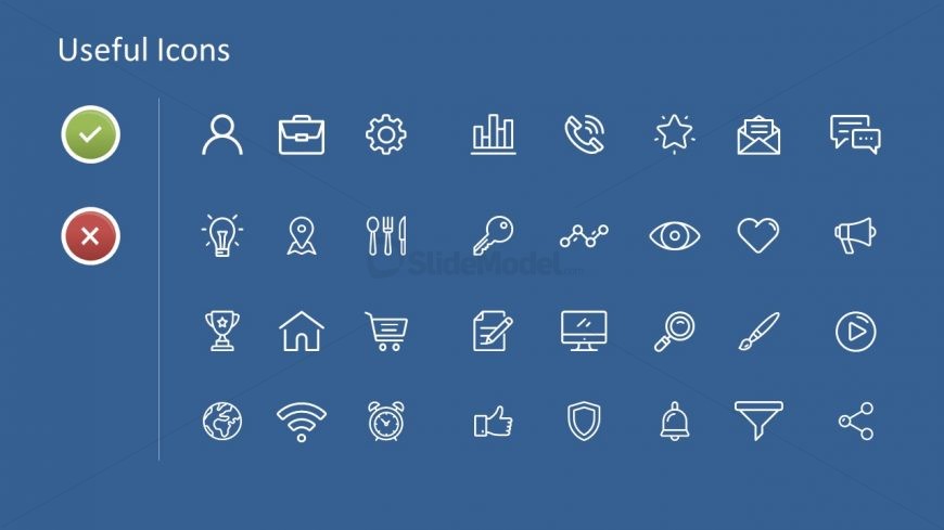 Design of Infographic Icons Template