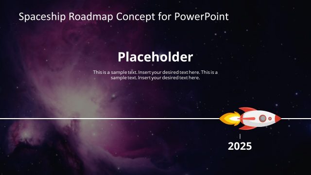 Spaceship Concept PowerPoint Timeline