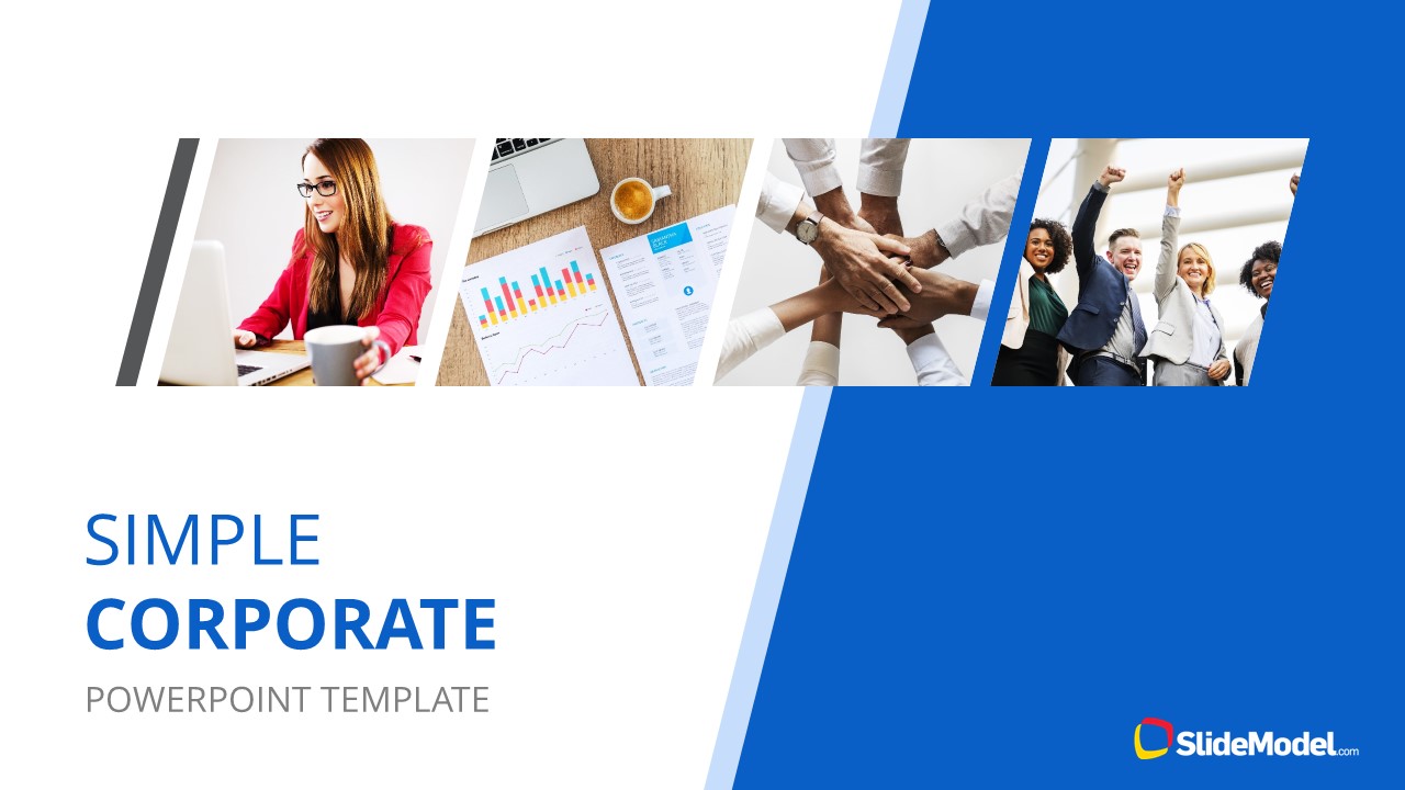 Simple Corporate Powerpoint Template Slidemodel