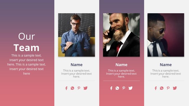 Introduction of Team Infographic Layout
