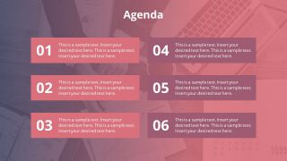 PowerPoint Agenda Bullet List Layout