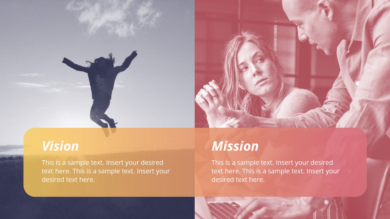 PowerPoint Vision and Mission Photo Background