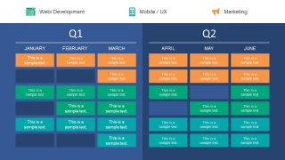 quarter roadmap plan powerpoint template slidemodel quarter plan template