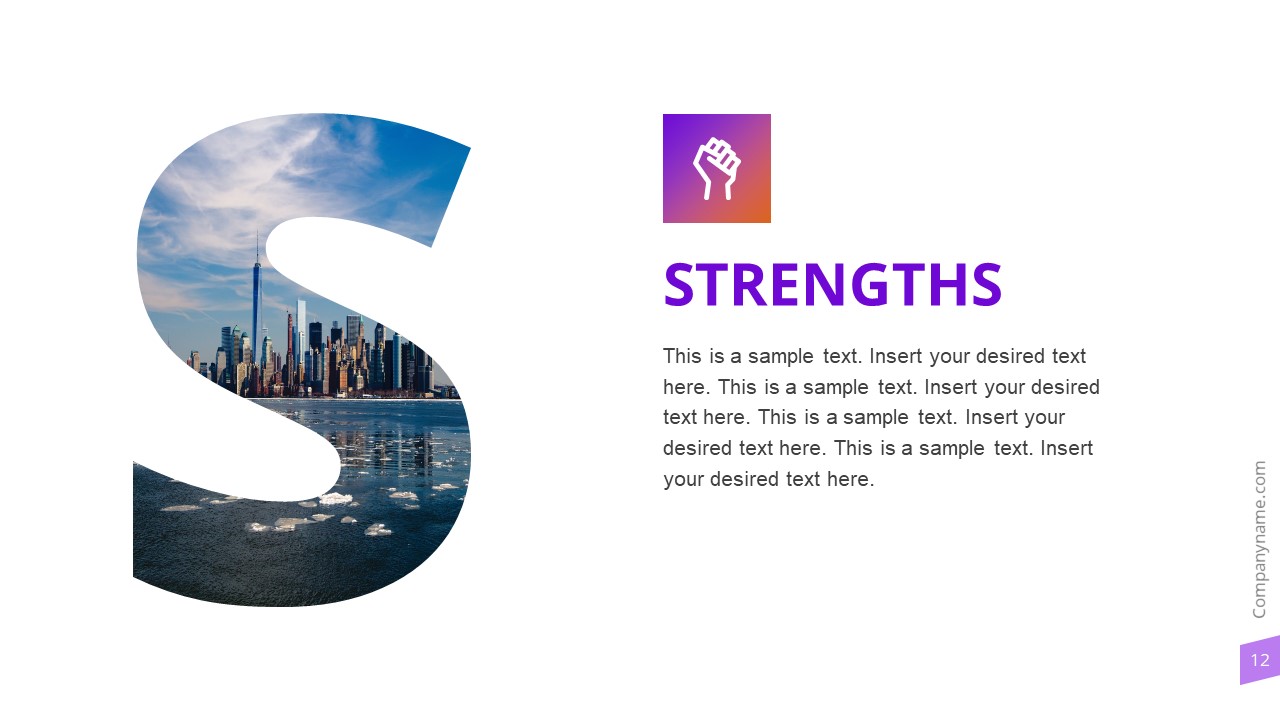 Strengths Slide Photo Template