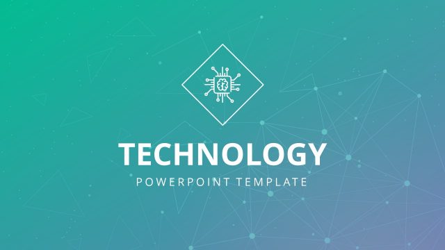 Technology Network Pattern PowerPoint