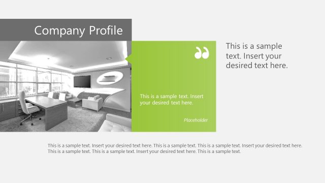 Company Profile in Virtuous Template