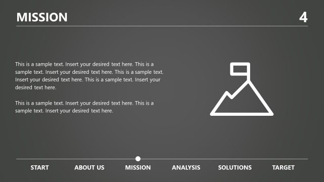 Mission Presentation Grayscale Template