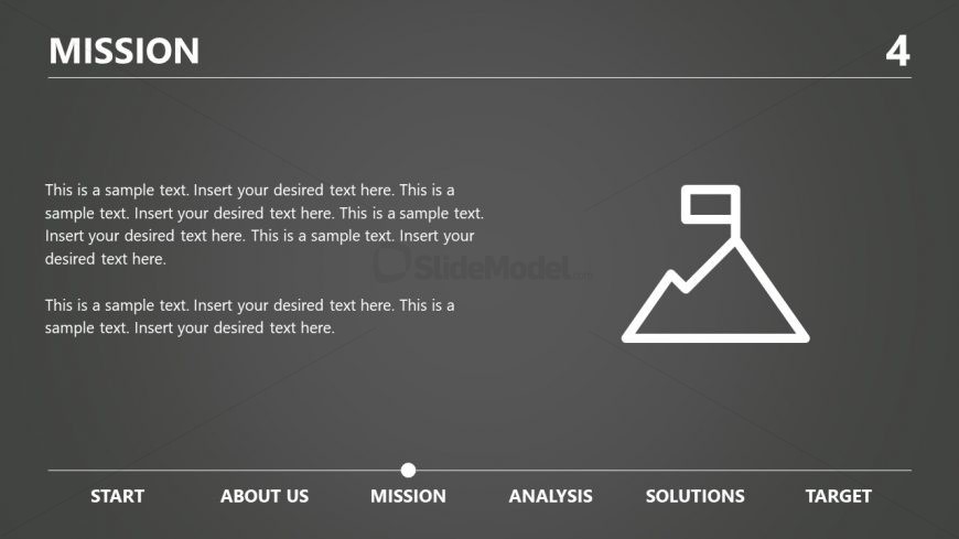 Flat Mission Slide Template