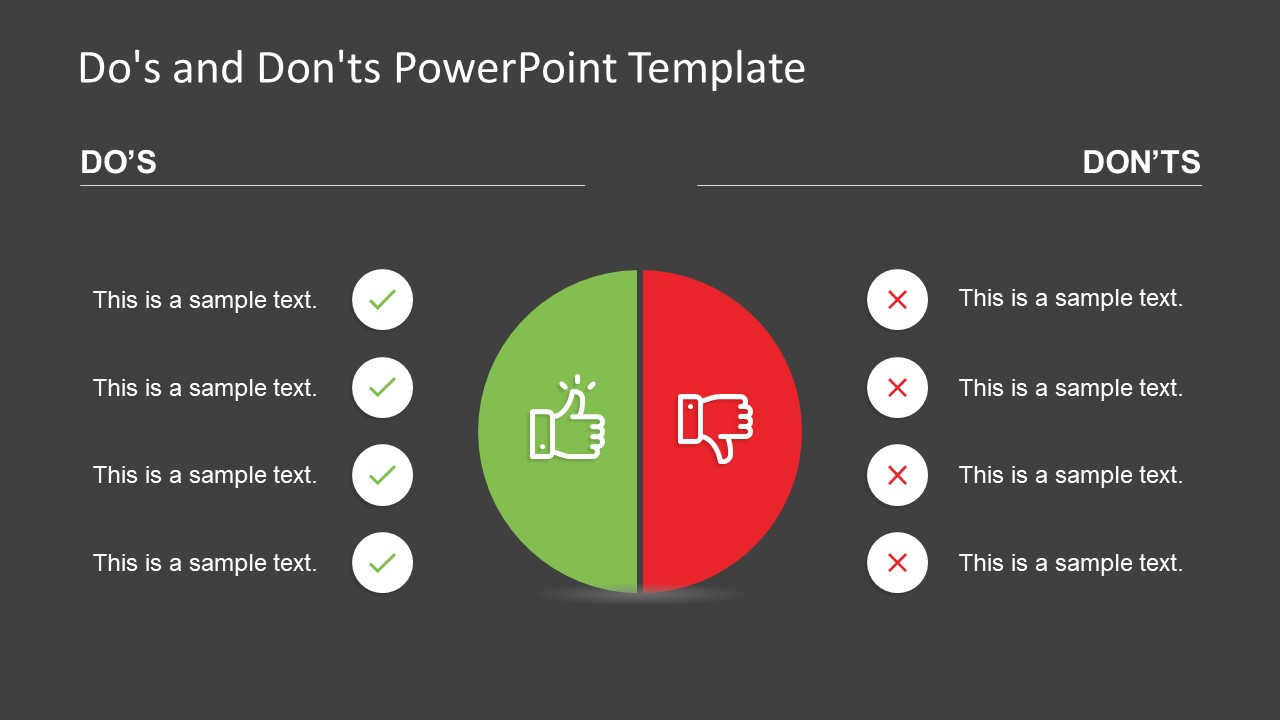 PowerPoint Compare Dos and Donts