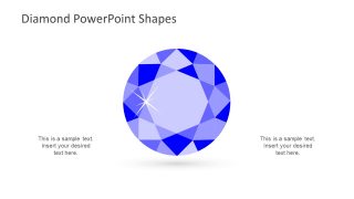 Template of Polygons Diamond Shape