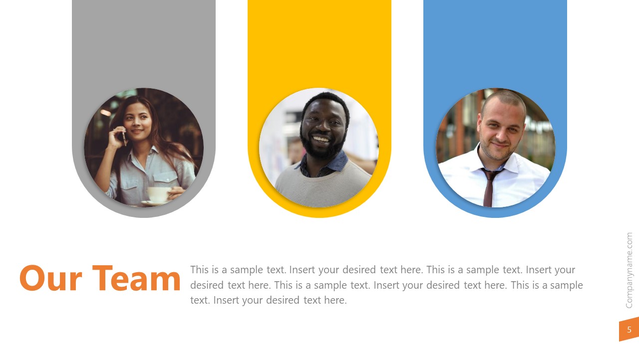 Slide of Project Team Introduction 