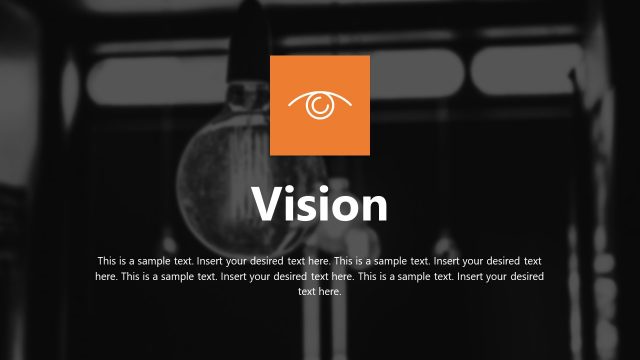 Company Vision Slide and Background