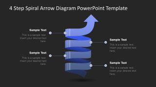 PPT Spiral Shape 4 Step 