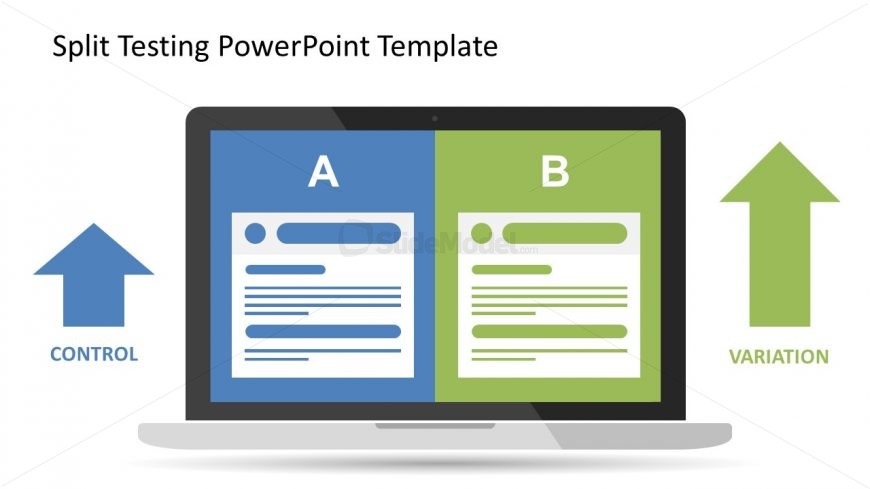 Flat PowerPoint Comparison Slide