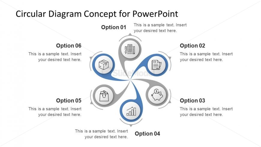 Creative Swirl Layout PPT