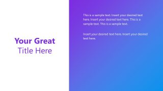 PowerPoint Template Gradient Design