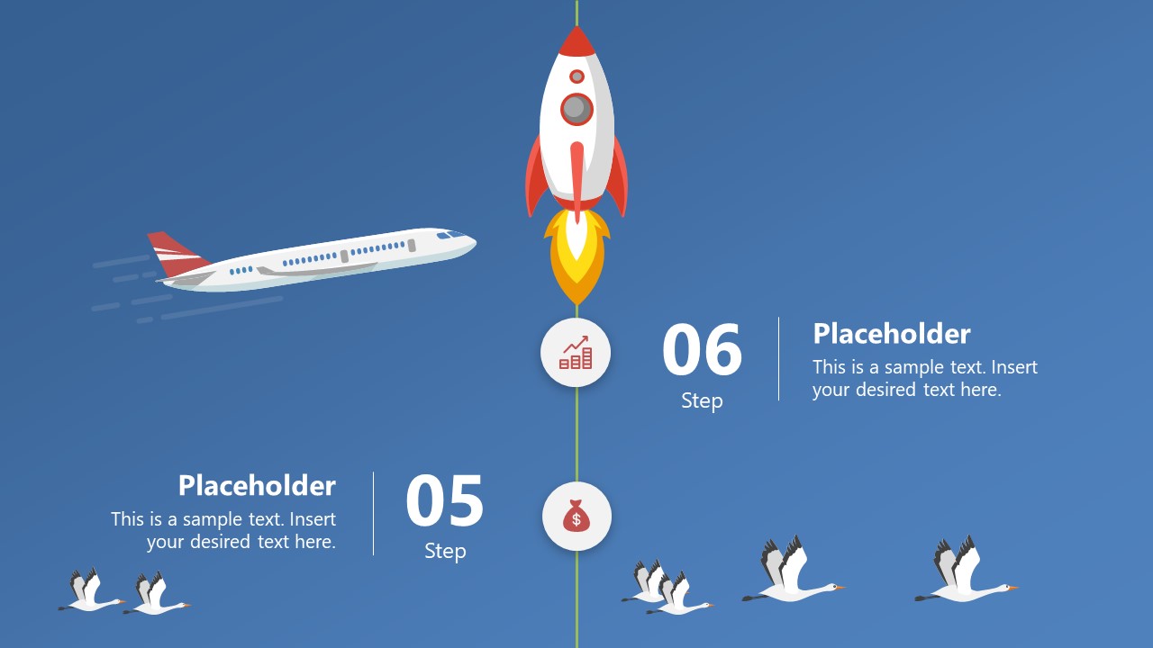 Startup Concept PowerPoint Rocket