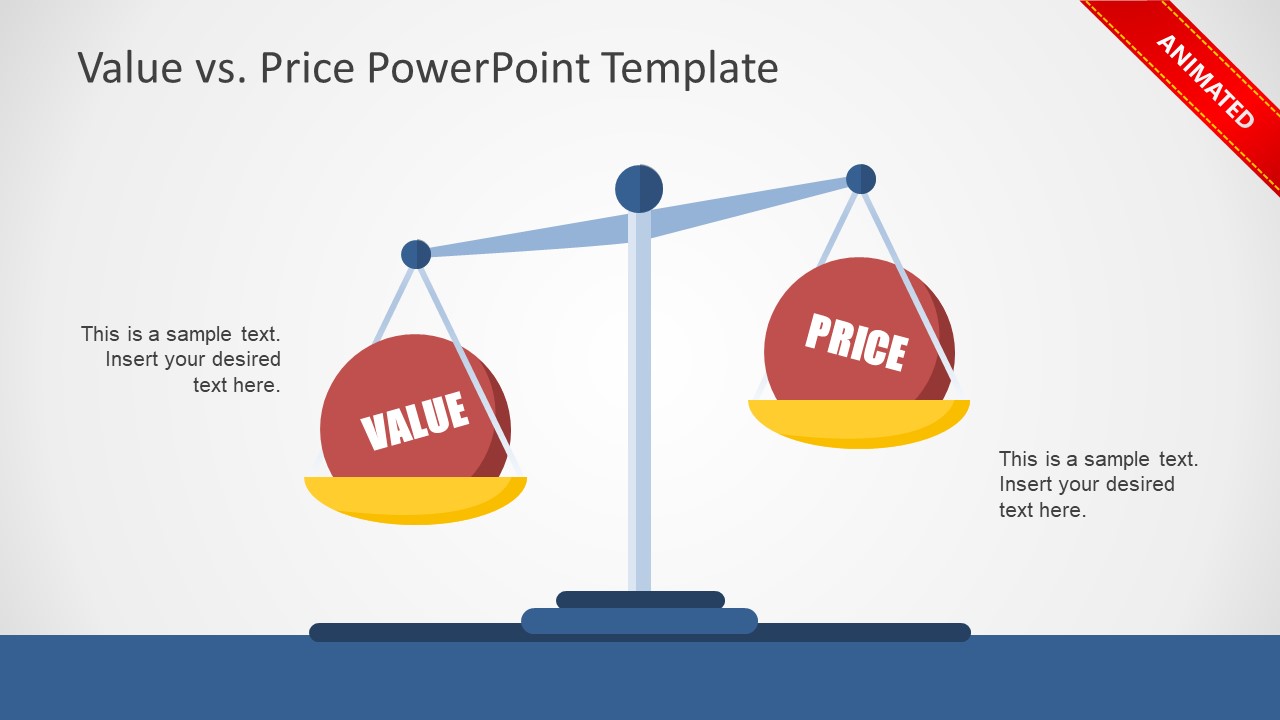 Flat PowerPoint Layout Value Price
