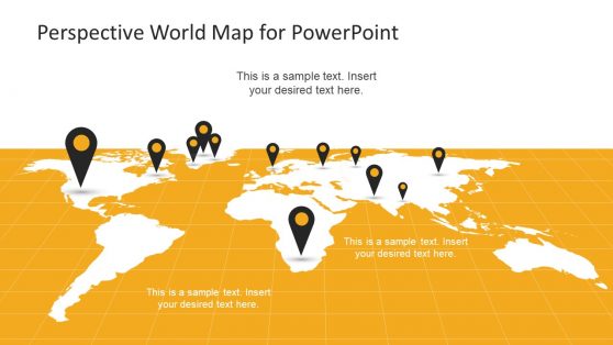 Template of Perspective Map Shape