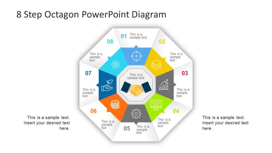 Octagonal PowerPoint Diagram Cycle