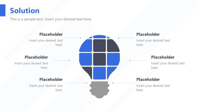 Lightbulb PowerPoint Puzzle Diagram